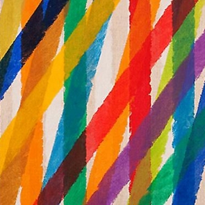 Detail of a painting by Piero Dorazio