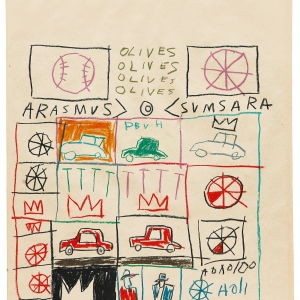 Jean-Michel Basquiat, Untitled (Grid), 1981