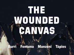 The Wounded Canvas, Burri Fontana Manzoni Tàpies