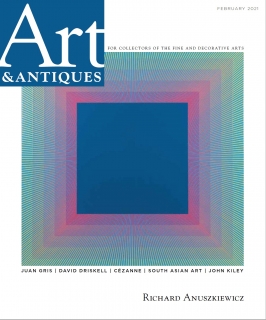 Richard Anuszkiewicz Featured in Art & Antiques Magazine