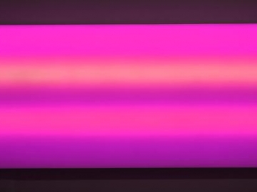 LEO VILLAREAL Sky 2009, digital light sculpture, 36 x 96 inches