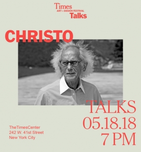 CHRISTO at TimesTalks Art + Design Festival