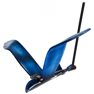 Blue Glass Seagull Sculptures from the Movenpick Hotel in Zurick
