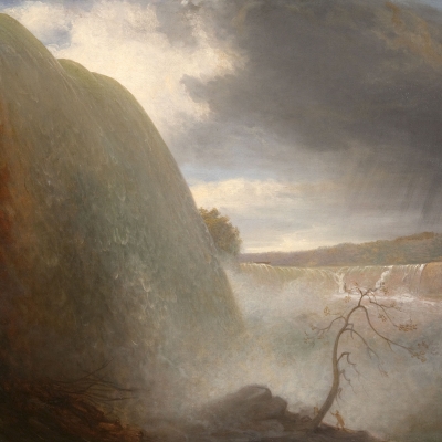 Rembrandt Peale (1778–1860), Falls of Niagara, Viewed from the American Side, 1831, oil on canvas, 18 1/4 x 24 1/8 in. (detail)