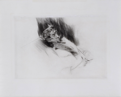 Whistler Asleep Upon a Sofa