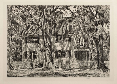 Childe Hassam, The Lion Gardiner House, East Hampton