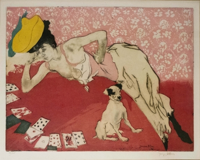 Jacques Villon, Les Cartes (The Cards: The Game of Solitaire)