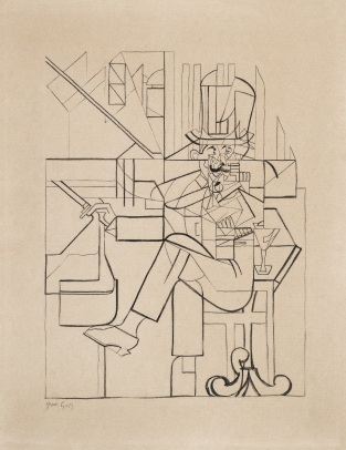 Juan Gris, L'Homme au Café