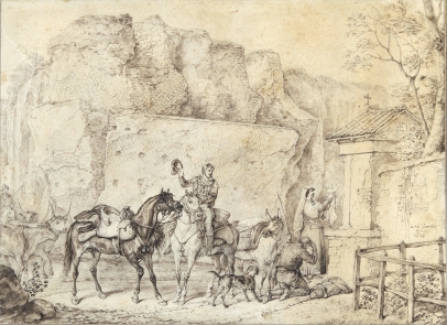 Carle Vernet, Roadside Shrine