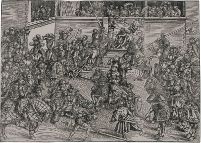 The Second Tournament, with the Tapestry of Samson and the Lion