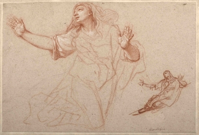 Nicolas Plattemontagne, Studies of a Woman with a Draped Head