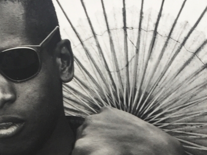 Man with umbrella by Tim Greathouse
