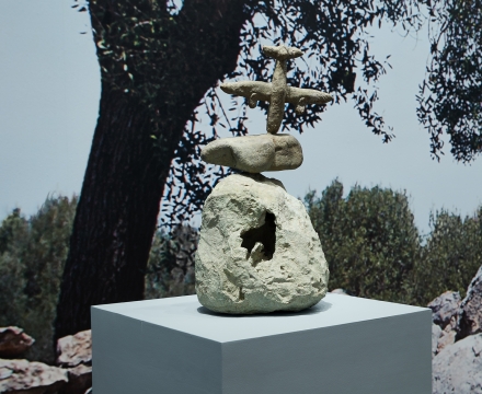 Installation view of "Miró the Sculptor: Elements of Nature"