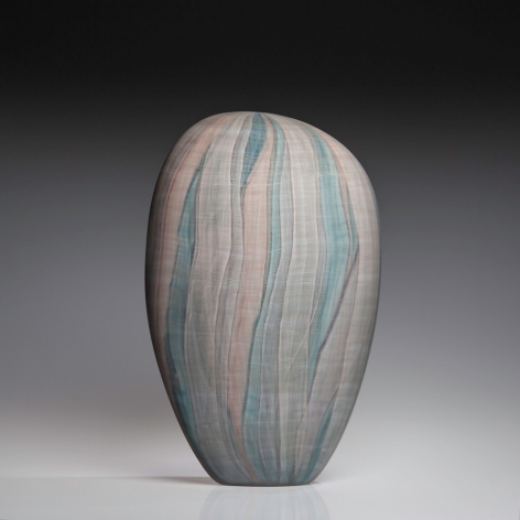Quiet Shifting, Blue and Coral