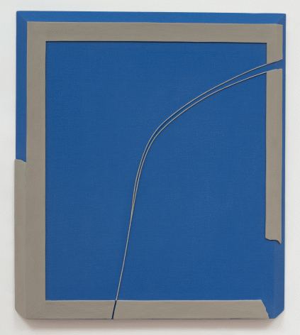 ALT="Rodrigo Cass, being true human, 2020, Concrete on linen"