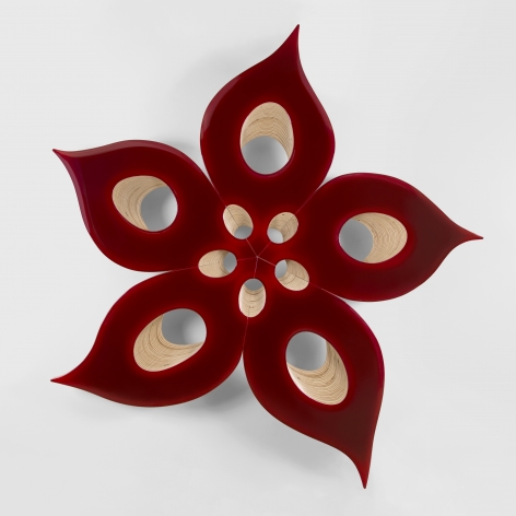 Donald Moffett, Lot 091118 (ruby dissected), 2018
