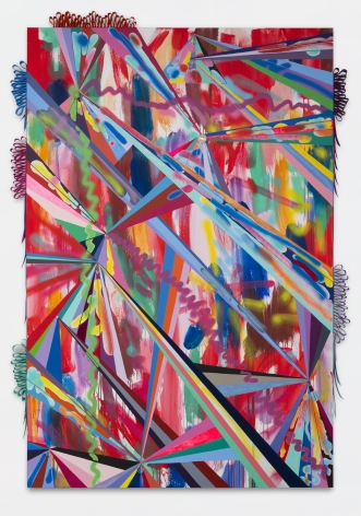 Sarah Cain SF rays, 2017