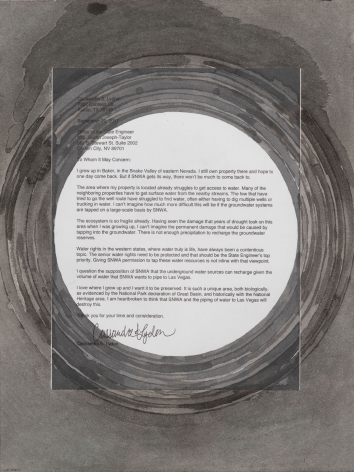 Oscar Tuazon Chain Letter (Cassandra S. Lyndon), Public Comment, SNWA pipeline, October 2017, 2018 
