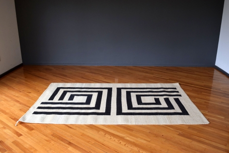 Black "Agave Collection" Rug / Trine Ellitsgaard