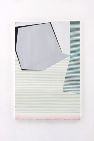 Gordon Moore. Untitled. 2018. Acrylic, latex and pumice on canvas. 30" x 20"