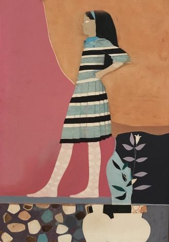 Jack Martin Rogers. Cretan Girl. 1966. Oil on canvas. 41" x 28 1/4"