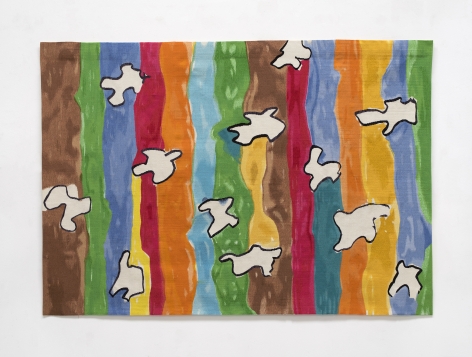 Etel Adnan Liberté, 2017-18 Wool tapestry 55.5 x 79.5 inches (141 x 202 cm) Edition 2 of 3 with 1 AP (GP2297)