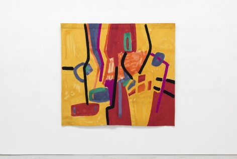 Etel Adnan Matinée récréative, 1970 / 2015 Wool tapestry 72.8 x 65 inches (185 x 165 cm) Edition 2 of 3 with 1AP (#2/3) (GP2079)