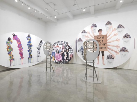 Olaf Breuning, "The Life." Installation view, 2015. Metro Pictures, New York.