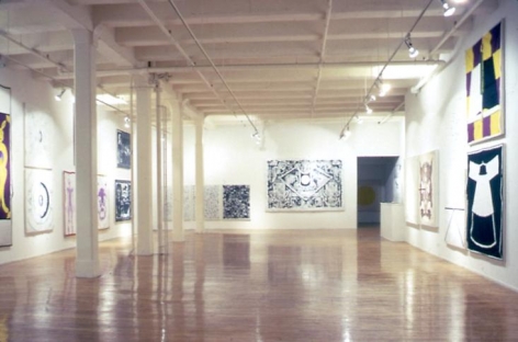 "Plato's Cave, Rothko's Chapel, Lincoln's Profile," installation view, 1986. Metro Pictures, New York.