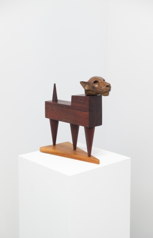 Jaguar, 2013. Wood and bronze,