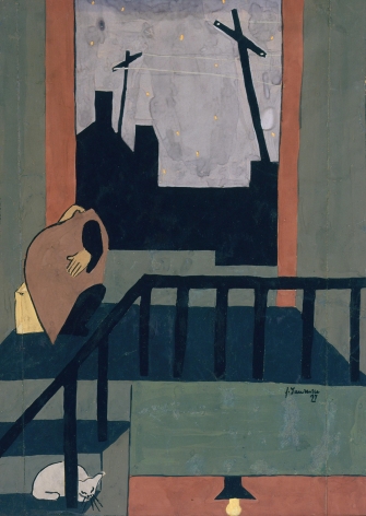 Jacob Lawrence Christmas in Harlem, 1937
