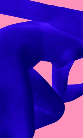 Sara VanDerBeek, Blue Nude IV, 2018.