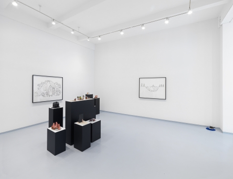Olaf Breuning. Installation view, 2017. Metro Pictures, New York