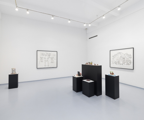 Olaf Breuning. Installation view, 2017. Metro Pictures, New York