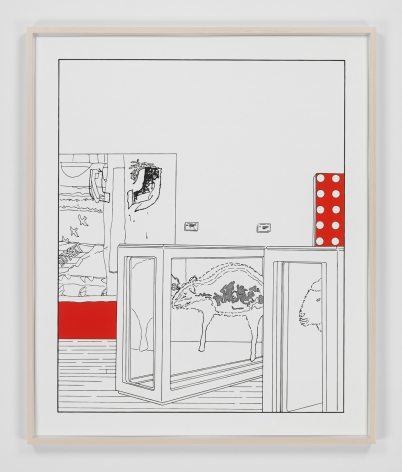 Dots and Slices (traced and painted), Sixth, 2006/2013/2021.