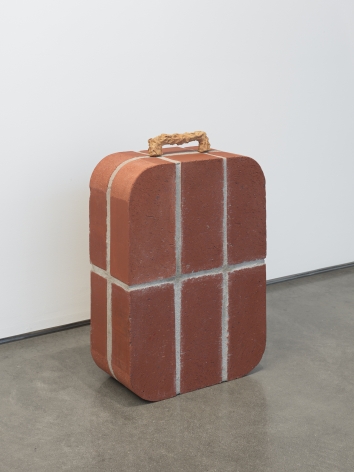 Judith Hopf - Rollkoffer (Brick Trolley), 2018.