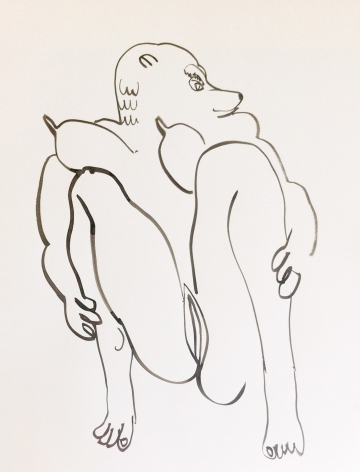 Tropics of Love, 2014. Ink on paper mounted to dibond, 25 1/8 x 19 1/4 inches (63.8 x 48.9 cm).