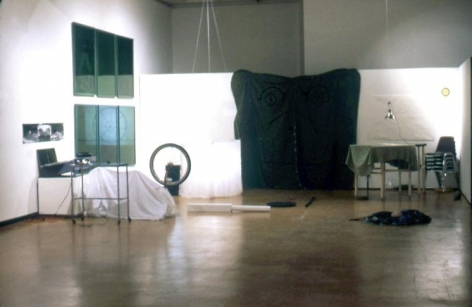 "Monkey Island and Confusion," installation view, 1982. Metro Pictures, New York.