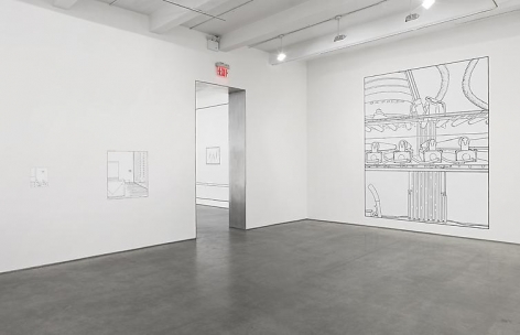 Louise Lawler, "No Drones." Installation view, 2014. Metro Pictures, New York.