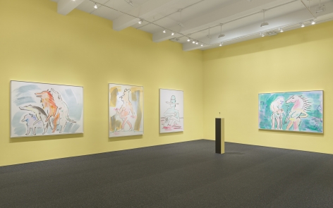 Camille Henrot. Installation view, 2015. Metro Pictures, New York.