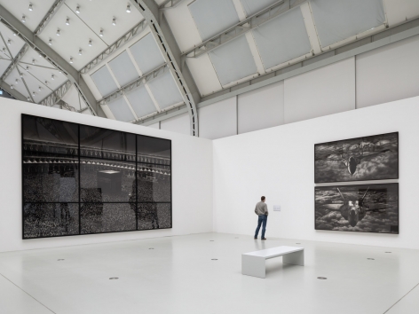 Proof: Francisco Goya, Sergei Eisenstein, Robert Longo. Installation view, 2018. Deichtorhallen Hamburg. Photo: Henning Rogge.