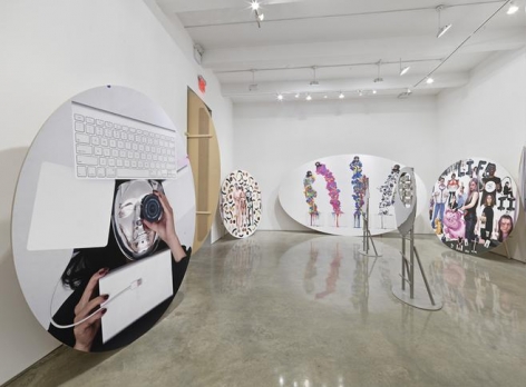 Olaf Breuning, "The Life." Installation view, 2015. Metro Pictures, New York.