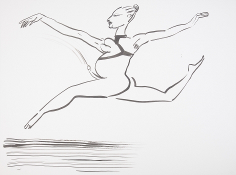 Feeling Good II, 2015. Watercolor on paper mounted to dibond, 34 3/8 x 46 1/8 inches (87.3 x 117.2 cm).