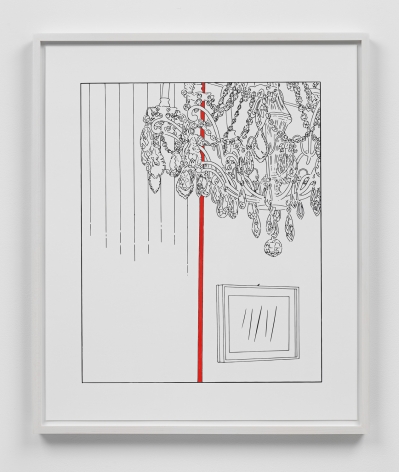 Chandelier (traced and painted), Third, 2001/2007/2013/2020.