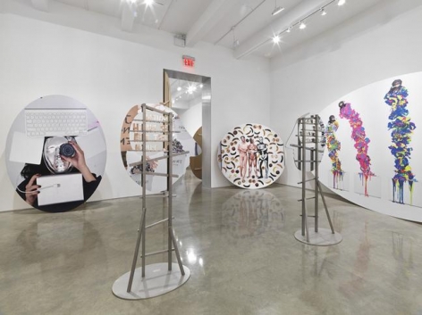 Olaf Breuning, "The Life." Installation view, 2015. Metro Pictures, New York.