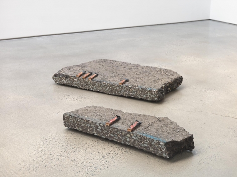 Mars, 2018. Two asphalt blocks and 6 Mars bars,