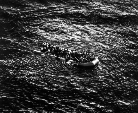Untitled (Refugees Moonbird Sighting, Mediterranean Sea; May 5, 2017), 2019.