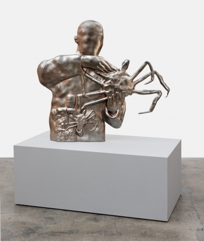 Oliver Laric, Person with Crab, 2019.