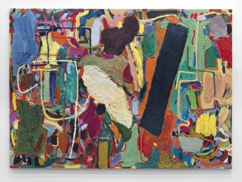 Lieblingsblid von Paul Cézanne (Favorite Painting of Paul Cézanne), 2009. Oil on canvas, 79 X 110 inches (200.7 x 279.4 cm). MP 43
