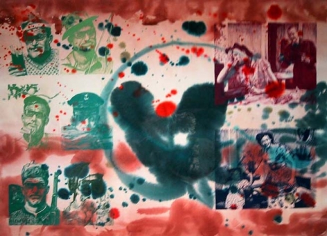 Dream Object (I was making a picture using the design aesthetics of my student work based on 70s ads), 2002. Gouache and watercolor on watercolor paper, 22 1/2 x 30 inches. MP d-265